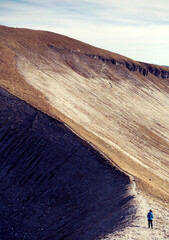 Wall Mural - Sunny day on the peak of vette feltrine