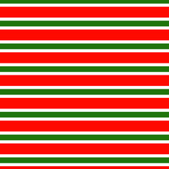 Aufkleber - Merry Christmas abstract background vector. New Year Pattern horizontal stripe seamless white, red, green colors. Gift wrap paper design for holidays print.