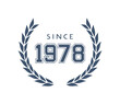 Since 1978 emblem