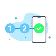 Poster - easy to use, mobile app concept illustration flat design vector eps10. modern graphic element for landing page, empty state ui, infographic, icon