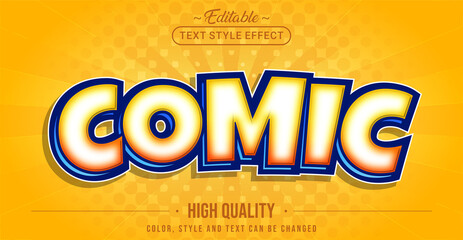 Poster - Editable text style effect - Comic text style theme.