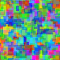 Canvas Print - Abstract seamless colorful Background with mixed transparent tiles