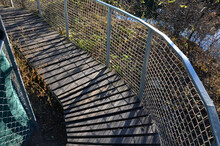 A Plank Walkway With Stainless Steel Railings Leads Around The Lake With Rare Ducks. The Fence Panel Is Made Of Rope Fishing Net. From The Terrace Of The Plateau There Are Wonderful Views Of The Lake.