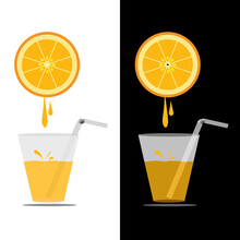 Modern Business Orange Drink Logo, Suitable For Companies, Shops.
