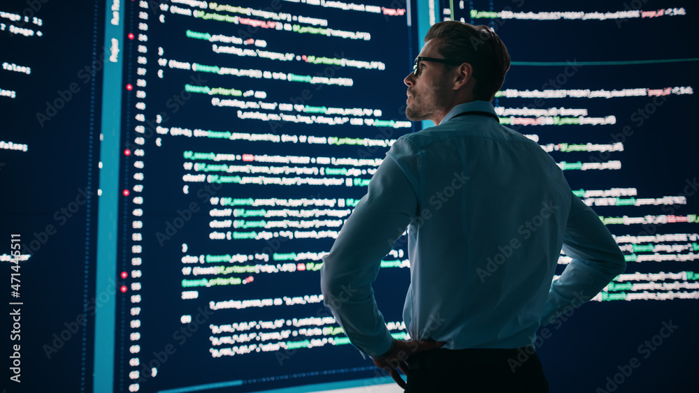 Innovative Startup Concept: Thoughtful Software Engineer Finding ...