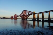 Low Angle View Of Forth Bridge Against Sky