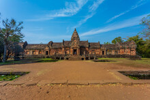 Phanom Rung Historical Park Is Castle Rock Old Architecture, 