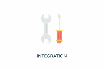 Integration icon in vector. Logotype