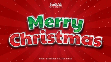 Wall Mural - christmas day theme effect text