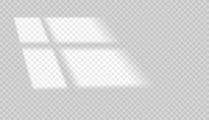 Aufkleber - Window shadow effect. Light of the window with blinds