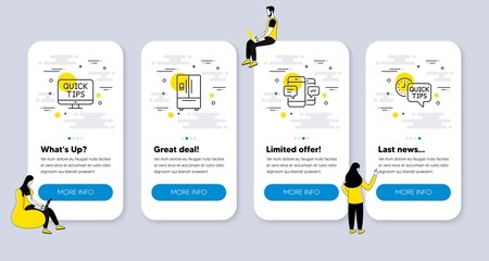 Poster - vector set of technology icons related to refrigerator, web tutorials and smartphone sms icons. ui p