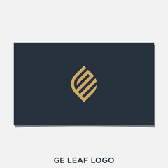 Wall Mural - GE LEAF LOGO DESIGN VECTOR