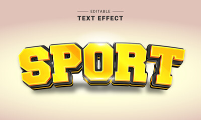 Poster - Editable Text Effect for Illustrator. Graphic styles. 3d text effect. Text effect