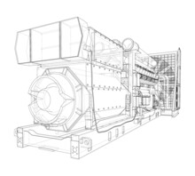 Large Industrial Diesel Generator