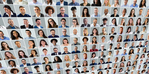 Aufkleber - Multicultural Business People Collage