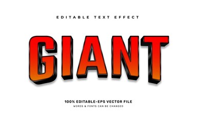 Sticker - giant text effect