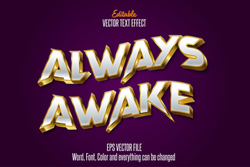 Poster - Golden 3D Text Effect Style