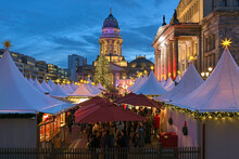 WeihnachtsZauber Gendarmenmarkt (Christmas Market At Gendarmenmarkt) In Berlin, Germany. This Is The One Of The Most Popular And Amazing Christmas Markets Of Berlin.