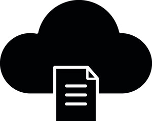 Canvas Print - elearning icons cloud and cloud computing