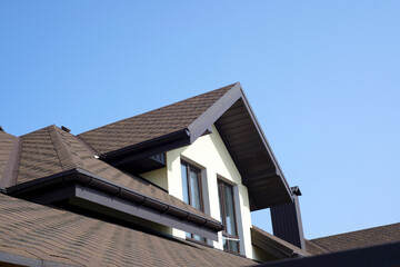 roof of newly builded house