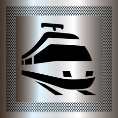 Poster - Logo transport ferroviaire.