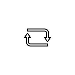 Poster - Rotate icon, rotation sign vector