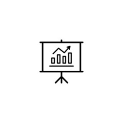 Poster - Presentation billboard sign icon vector