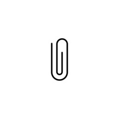 Poster - attachment icon, attachment sign vector