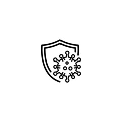 Poster - corona virus protection icon vector