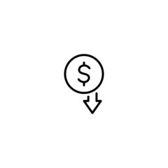 Poster - Cost Reduction icon, Cost Reduction sign vector