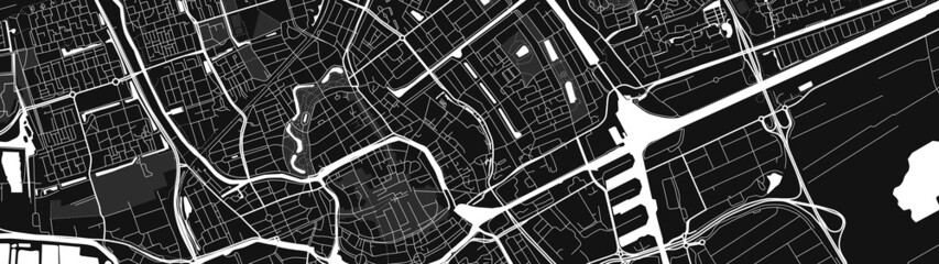 Wall Mural - digital vector map city of Groningen. You can scale it to any size.