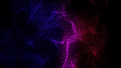 Poster - Computer generated spiral organic form from flow particles. 3d rendering of gaseous excellent background