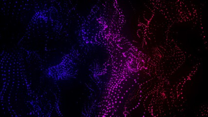 Poster - Computer generated spiral organic form from flow particles. 3d rendering of gaseous excellent background