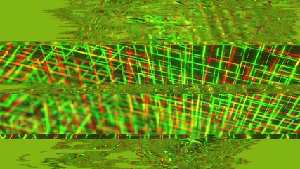 Poster - Glitch, pixel noise on the screen, computer generated. Bad Signal. Video damage. 3d rendering a digital background