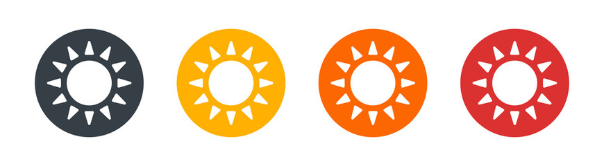 Aufkleber - sun icons. sunshine isolated set. summer concept