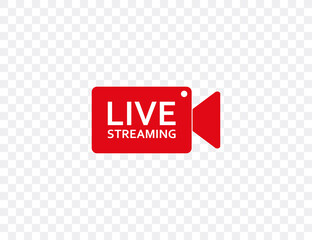 Poster - Video, streaming, stream icon. Vector illustration. Flat design.