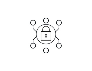Poster - Cyber Security Icon. Vector illustration. Flat design.