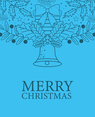 Poster - merry christmas invitation card