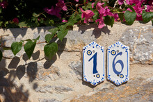 Close Up Of An House Door Number 16