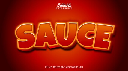 Poster - 3D text effect sauce theme