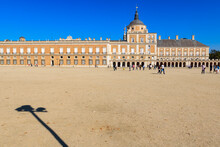 Esplanade Of Sand In Front Of A Huge Palace