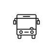 Bus, Public Transportation, Autobus, Automobile, City, Metro, Tourist, Urban Line Icon, Vector, Illustration, Logo Template. Suitable For Many Purposes.