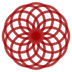 Canvas Print - Circular Knot Style Pattern