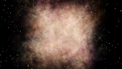 Wall Mural - abstract smooth animation of a galactic nebula in the rays of the sun against a background of glowin