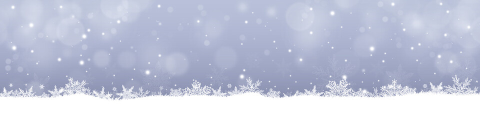 Wall Mural - winter christmas scenic background with copy space.