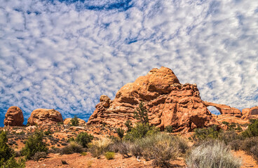 Poster - Horizontal arch in Arches National Park, Utah, USA