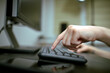 © fox17 - Female hands or woman office worker typing on the keyboard