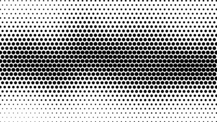 Fototapete - Halftone. Pattern. Abstract dotted background. Texture of dots. Matrix code. Monochrome gradient background. Vector illustration.