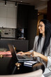 © kostikovanata - Beauty business freelancer woman working laptop at home office workplace enjoying independence