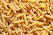 Stack of uncooked fusilli